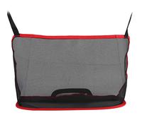 ZYLARUM Car Handbag Holder Organizer | Polyester Fiber Storage Net for Purse/Tote Bag/Phone | Space Filler Between Front Seats | Non - Slip & Pet Proof Car Accessory (Bagless Red)