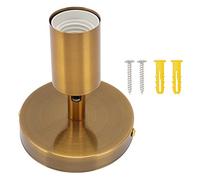 ZYLARUM E27 E26 Wall Lamp Socket | 180 Degree Adjustable Iron Base for Bedroom/Living Room/Vanity | Easy Install Modern Wall Illumination Holder (Oro)