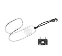 ZYLARUM Marine Life Buoy Holder | 316 Stainless Steel Bracket for Yachts/Boats/Ships | Adjustable Horseshoe Life Ring Mount with Plastic Clamp