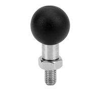 ZYLARUM Soporte de Cabeza de Bola de Espejo para Motocicleta |Oxidación de Rosca Derecha: Ajuste Seguro a Prueba |Soporte Universal para Motocicletas/cuatriciclos |Acero Inoxidable y (M8*1.25)
