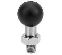 ZYLARUM Soporte de Cabeza de Bola de Espejo para Motocicleta |Oxidación de Rosca Derecha: Ajuste Seguro a Prueba |Soporte Universal para Motocicletas/cuatriciclos |Acero Inoxidable y (M10*1.25)