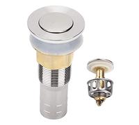 ZYLARUM Stainless Steel Floor Drain | Bounce Open Design with Strainer & Clog - Prevention Plug | Direct Connect for RV/Recreational Vehicle/Yacht | 304 Stainless Steel, Weather -