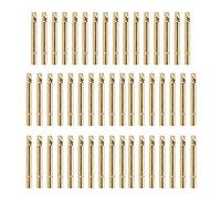 ZYLARUM UB189-4S Test Probe Needle Cover | 3.55mm Dia 34mm Length Gold Plated Brass | Low Impedance Test Needle for Electronics/PCB/Circuit Testing | 50 - Pack Solderable Sleeves