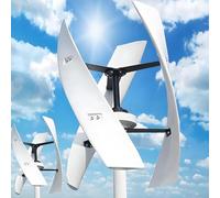 ZYLDDS Generador de turbina eólica Vertical de 10000 W/12000 W, 12 V, 24 V y 48 V, con 3 Palas, generador de CC para viviendas, chalets y Sistemas híbridos solares y eólicos. 12000W-24V