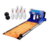 ZYLDDS Juego de Bolos electrónico, máquina de Bolos eléctrica para niños con reinicio automático, Marcador LED y Efectos de Sonido. Juego de Bolos para divertirse en Familia. 3.5m