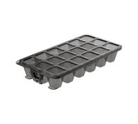 Zyliis Cubiteras para Hielo con Tapa, Fácil de Rellenar, 18 Compartimentos | Llenar como una botella, Reutilizable, a Prueba de Fugas, Sin BPA, Para 18 cubitos de hielo, Apto para Lavavajillas,