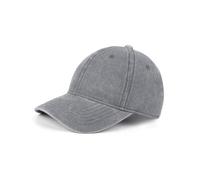 Zylioo Gorra de béisbol de mezclilla lavada de tamaño pequeño, sombrero ajustable para cabezas pequeñas (21.3-22 pulgadas), gorra deportiva pequeña, Gris-se adapta a 54.1 cm-55.9 cm, XS/S