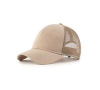 Zylioo Gorra de béisbol grande XXL de 2 tonos, gorra de malla grande para cabezas grandes, gorra de verano bordada ajustable para hombres y mujeres, Malla Caqui, XX-Large