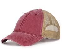 Zylioo Gorras de béisbol de gran tamaño XXL de malla Snapback Gorra de béisbol grande ajustable plana Bill Dad sombrero de algodón alta corona de 58 a 62 cm