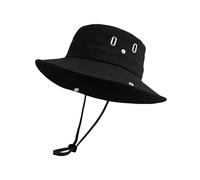 Zylioo Sombrero de sol L/XL 2XL para cabezas grandes, protección solar grande UPF50+ Safari Boonie Sombrero de senderismo con ala ancha, Negro , XXL