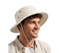 Zylioo Sombreros de sol XL/XXL/3XL para hombres con cabeza grande, sombrero grande UPF50+ de ala ancha, sombrero de safari, sombrero de arbusto de gran tamaño para senderismo, escalada y pesca, beige