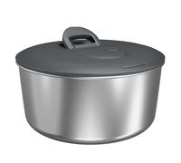 Zyliss Centrifugadora de Ensaladas Easy Spin de Acero Inoxidable de Gran, 6L, Secador de Lechuga con Cordón, Botón de Freno, Base Antideslizante, Apta Para Lavavajillas, Libre de BPA