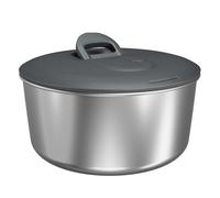 Zyliss Centrifugadora de Ensaladas Easy Spin de Acero Inoxidable Grande, 6L, Secador de Lechuga con Cuerda de Tirar, Botón de Freno, Base Antideslizante, Apta para Lavavajillas, Libre de BPA