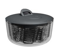 Zyliss Centrifugadora de Ensaladas Easy Spin de Gran, 6L, Secador de Lechuga con Cordón, Botón de Freno, Base Antideslizante, Apta Para Lavavajillas, Libre de BPA