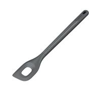 Zyliss Cuchara de Cocina con Codo Perforado, Paja de Trigo Duradera/Nailon, Cuchara de Cocina para cocinar y Hornear, Nailon Resistente al Calor, Gris Beluga, 30 cm x 5,5 cm, Apta para lavavajillas