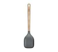 Zyliss Cuchara de Cocina de Madera de Roble Grande, Cuchara de Silicona con mango de madera de roble, Antiadherente, Flexible, PBT Resistente al Calor, Sin BPA, Utensilios de cocina profesional, 32 cm