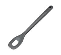 Zyliss Cuchara de Cocina Perforada, Paja de Trigo Duradera/Nylon, Cuchara de Cocina Para Cocinar y Hornear, Nailon Resistente al Calor, Gris Beluga, 30 cm x 5,5 cm, Apta Para Lavavajillas