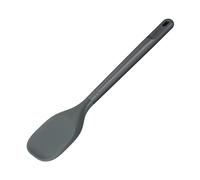 Zyliss Cuchara/Espátula Cocina Grande, Paja de trigo Sostenible/Silicona, Cuchara de Cocina/Espátula, Utensilio de Cocina, Cabezal de Dilicona resistente al Calor, Gris, 31 cm, Apto Para Lavavajillas