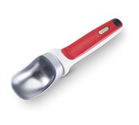 Zyliss - derecho Scoop - Cuchara para helado de metal equilibrado - Mango ergonómico, color rojo