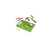 Zyliss E910047 Juego de Cuchillos con Tabla de Cortar de 4 Piezas, Múltiples Tamaños, Acero Inoxidable, Multicolor/Negro, Cuchillos de Cocina Multiusos, Apto Para Lavavajillas