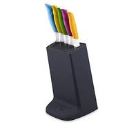 Zyliss E920247 Comfort Juego de Bloques de Cuchillos de 5 Piezas, Acero Inoxidable Japonés, Multicolor/Negro, Set de Cuchillos Cocina con Portacuchillos, Apto Para Lavavajillas