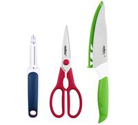 Zyliss E920252 Comfort Juego de 3 Herramientas de Preparación, Acero Inoxidable Japonés, Multicolor, Set de Preparación de Alimentos de Cocina, Apto Para Lavavajillas