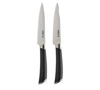 Zyliss E920277 Comfort Pro Juego de Cuchillos de 2 Piezas, 11cm, Acero Inoxidable Alemán, Mango Negro, Set de Cuchillos de Cocina Profesional, Apto Para Lavavajillas