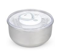 Zyliss E940020 Easy Spin 2 Centrifugadora de Lechuga, Grande, Acero Inoxidable, Blanco, Escurridor Para Ensaladas y Verduras, Apto Para Lavavajillas