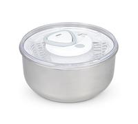 Zyliss E940020 Easy Spin 2 Centrifugadora de Lechuga, Grande, Acero Inoxidable, Blanco, Escurridor Para Ensaladas y Verduras, Apto Para Lavavajillas