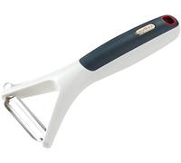 Zyliss E950020 Smooth Glide Pelador en Forma de Y, Plástico/Acero inoxidable, Blanco/Gris, Herramienta Para Pelar Verduras con Hoja Lisa, Apto Para Lavavajillas