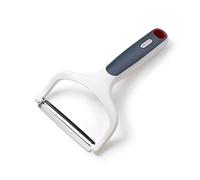 Zyliss E950035 Smooth Glide Pelador Ancho, Plástico/Acero inoxidable, Blanco/Gris, Herramienta Grande Para Pelar Verduras con Hoja Lisa, Apto Para Lavavajillas