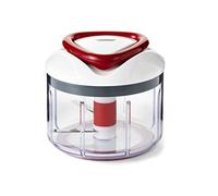 Zyliss Easy Pull Picadora Manual, 750ml, Picadora Manual con Cuerda, Picadora de Verduras, Plástico/Acero inoxidable, Blanco/Rojo, Apto Para Lavavajillas, E910015