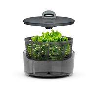 Zyliss Easy Spin Centrifugadora de Ensaladas Pequeña, 3.5L, Cordón Retráctil, Escurridor Verduras, Libre de BPA, Base antideslizante, Tecnología AquaVent™, Botón de parada, Apta para lavavajillas