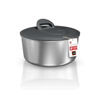 Zyliss Centrifugadora de Ensaladas Easy Spin de Acero Inoxidable Pequeña, 3.5L, Secador de Lechuga con Bomba Manual, Botón de Freno, Base Antideslizante, Apto Para Lavavajillas, Libre de BPA