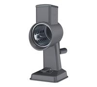 Zyliss Rallador giratorio de queso, rallador profesional de aluminio con asa, hoja de tambor de acero inoxidable ideal para rallar queso, verduras, chocolate, nueces, pie de succión antideslizante y