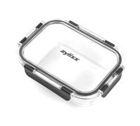 Zyliss E981064 - Recipiente de vidrio de 640 ml, vidrio inastillable, caja hermética de almacenamiento de alimentos con tapa sellable, apto para microondas, sin BPA, apto para congelador,