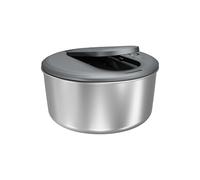 Zyliss Swift Dry Centrifugadora de Lechuga Pequeña de Acero Inoxidable 3,5 L, Escurridor Lechuga, Sin BPA, Base antideslizante, Tecnología AquaVent, Botón de parada, Apta para lavavajillas