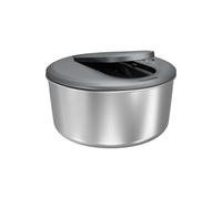 Zyliss Swift Dry Centrifugadora de Lechuga Pequeña de Acero Inoxidable 3,5 L, Escurridor Lechuga, Sin BPA, Base antideslizante, Tecnología AquaVent, Botón de parada, Apta para lavavajillas
