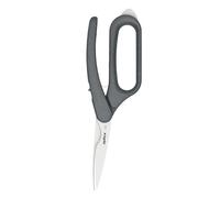 Zyliss Tijeras Multiusos 24 cm, Tijeras de cocina profesionales, Acero inoxidable, Mecanismo asistido por resorte, Cúter integrado, Mango de polipropileno, Para cocina, hogar y oficina, Gris