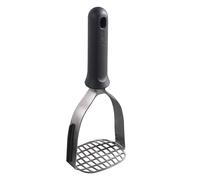 Zyliss Triturador de patatas, acero inoxidable robusto con mango de paja de trigo sostenible para puré de patatas, verduras, ajo, apto para lavavajillas, incluye raspador