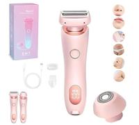 Zylla Smoothshave Razor, Zylla shave Razor, Smooth Shave Razor Womens Body Trimmer, Ipx7 Waterproof 2 in 1 Electric Shavers for Women, Wet and Dry Portable Trimmer with Removable Head (Pink)