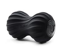 Zyllion Bola de masaje vibratoria recargable, rodillo masajeador de maní de tejido profundo inalámbrico de 4 modos para aliviar el dolor muscular, artritis, ciática, fascitis plantar en pies, piernas