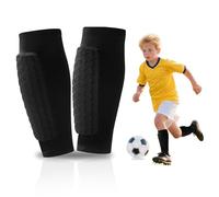 Zyluniy 1 Pares Espinilleras Fútbol Niño Adultos Espinilleras de Fútbol Espinilleras Futbol Ski Protecciones de Fútbol Anticolisión Celular para Fútbol, Baloncesto, Voleibol, Escalada (Oscuro, S)