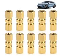 Zyluniy 10 Piezas conectores de línea de freno, 4,75mm Racores para Latiguillos de Freno, Racores para Latiguillos de Freno para Reparaciones y Mejoras del Sistema de Frenado sin Rebordeado