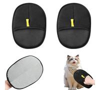 Zyluniy 2 Piezas Guantes de Aseo para Mascotas, Guantes de Piel Reutilizables de Doble Cara, Guante Lavable Pelo de Gato para el Cuidado del sofá y tratamientos de Belleza para la Ropa y el baño