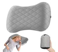 Zyluniy Almohada Inflable de Viaje Ultraligera con Funda de Transporte, Cojín Ergonomico para Camping, Playa, Senderismo y Transporte - Compacta y Cómoda