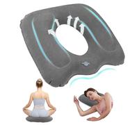 Zyluniy Cojín Ortopédico Inflable, Cojín de Asiento de Hemorroides, Cojines Antiescaras, Almohada Inflable Ortopédica, para el Embarazo, Cóccix, Espalda para Hogar, Oficina, Sofá, Silla de Ruedas