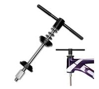 Zyluniy Herramienta de prensado para Bicicleta, Kit de Prensa de rodamientos para Bicicleta, Extractor Taza Horquilla, Herramienta Montaje/desmontaje para dirección y Caja pedalier - Negro