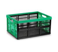 ZYLX SHOPPING - Caja de Almacenaje Plegable 32L PlasticForte - Organizador Resistente y Portátil para Hogar, Compras, Ropa y Juguetes - 4 Colores
