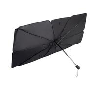 ZYLX SHOPPING - Parasol Tipo Paraguas para Coche 130x75cm | Protector Solar de Parabrisas Plegable y Rápido | Aislante Térmico Anti-UV Compacto
